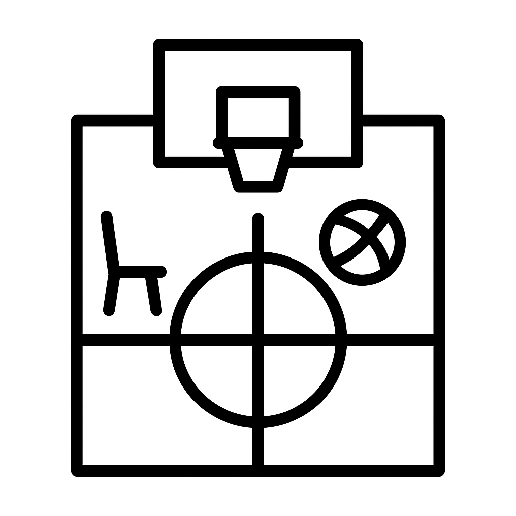 Half-Basketball Court